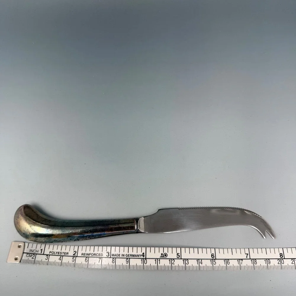 Godinger Japan Silver Plate Cheese Knife and Pie Cake Server Set Vintage Tarnish